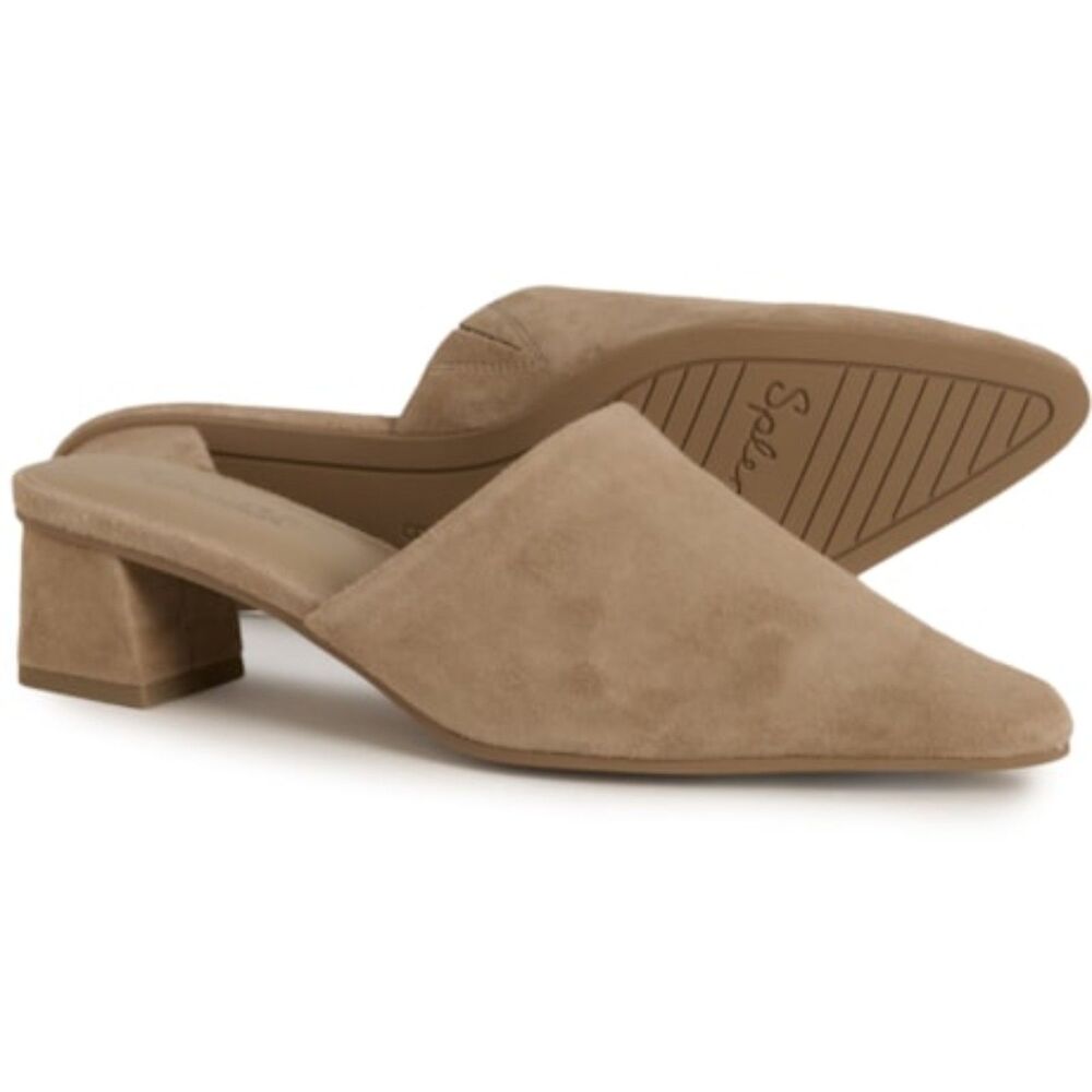 Splendid Lorelei/Lyn Mule Suede Leather Ermine Color Size 9